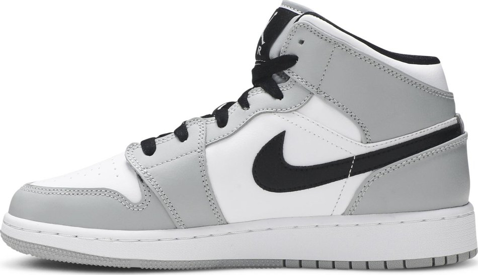 Air Jordan 1 Mid GS 'Light Smoke Grey' 554725-092