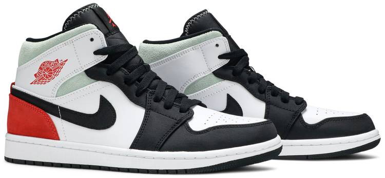 Air Jordan 1 Mid SE 'Red Black Toe' 852542-100