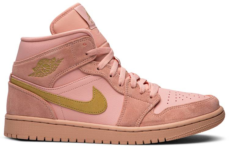 Air Jordan 1 Mid 'Coral Gold' 852542-600