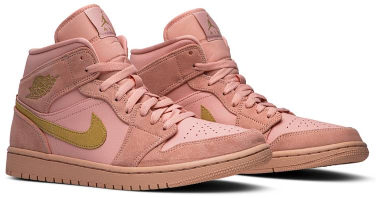 Air Jordan 1 Mid 'Coral Gold' 852542-600