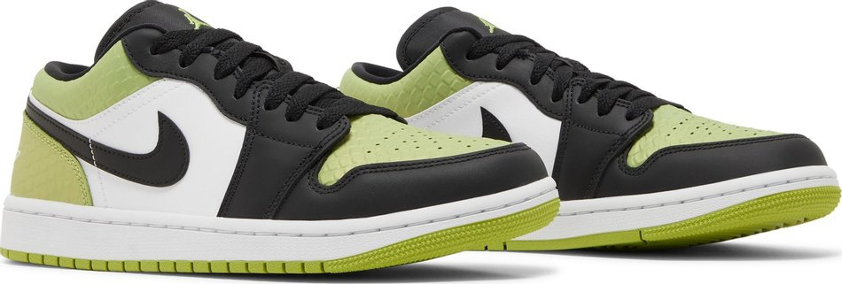 Wmns Air Jordan 1 Low SE 'Vivid Green Snakeskin' DX4446-301