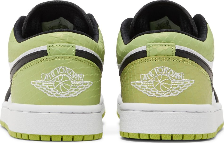 Wmns Air Jordan 1 Low SE 'Vivid Green Snakeskin' DX4446-301