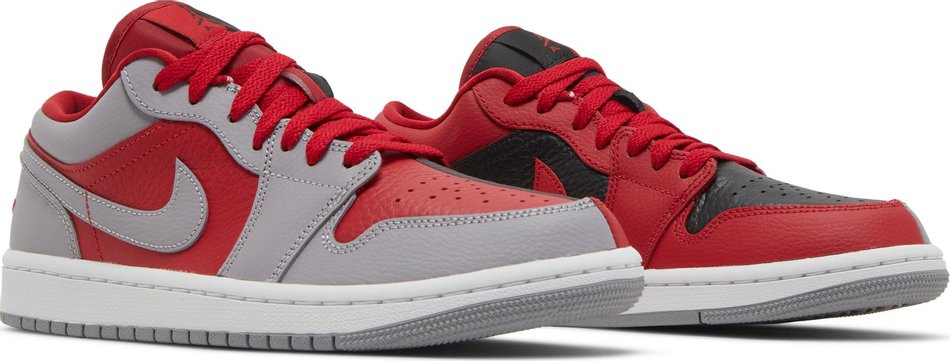 Wmns Air Jordan 1 Low SE 'Split - Gym Red Cement Grey' DR0502-600