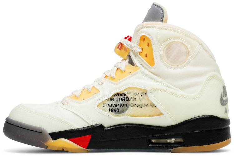 Off-White x Air Jordan 5 Retro SP 'Sail' DH8565-100