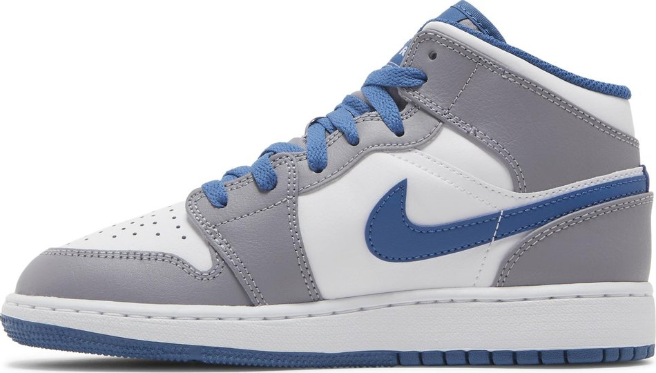 Air Jordan 1 Mid GS 'Cement True Blue' DQ8423-014