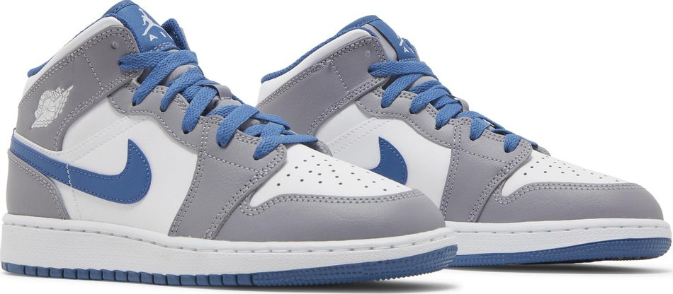 Air Jordan 1 Mid GS 'Cement True Blue' DQ8423-014