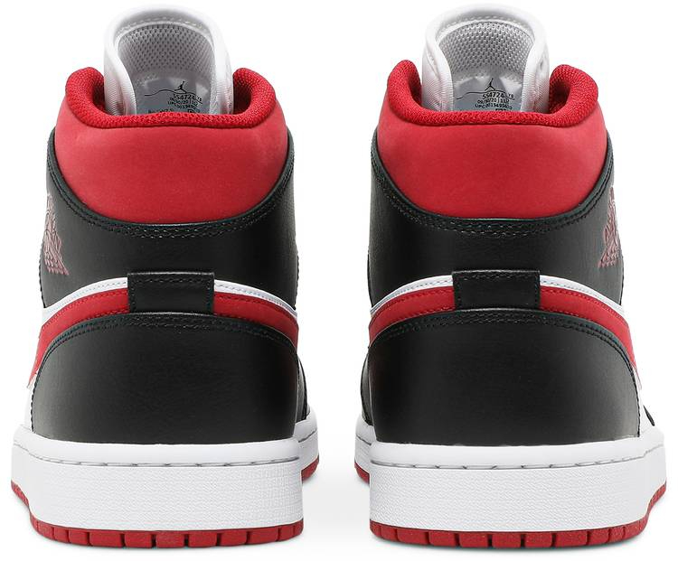 Air Jordan 1 Mid 'Black Gym Red' 554724-122