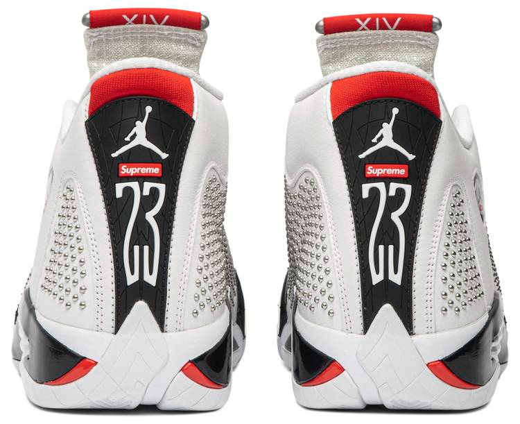 Supreme x Air Jordan 14 Retro 'White' BV7630-106