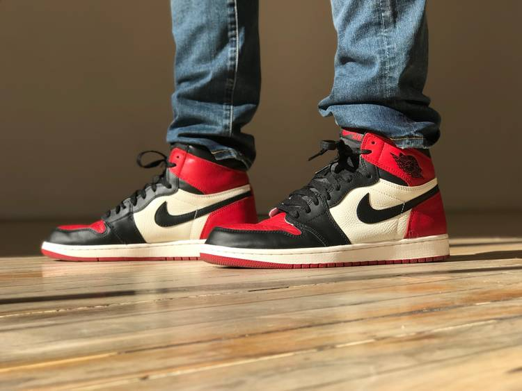 Air Jordan 1 Retro High OG BG 'Bred Toe' 575441-610