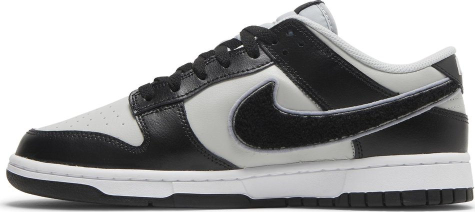 Dunk Low 'Chenille Swoosh - Black Grey Fog' DQ7683-001