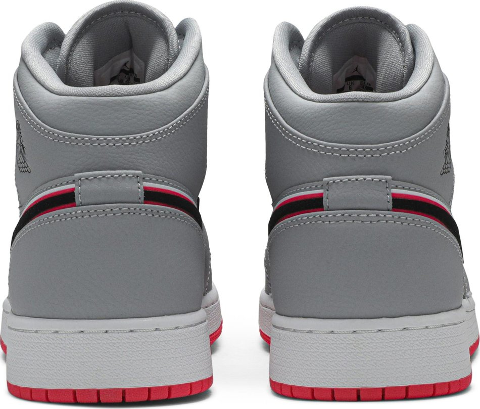 Air Jordan 1 Mid GS 'Wolf Grey Pink' 555112-060